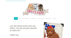 Desktop Screenshot of emilyspups.com